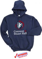 CONVENT & STUART HALL - Port & Company -  Fleece Pullover Hooded Sweatshirt, Navy